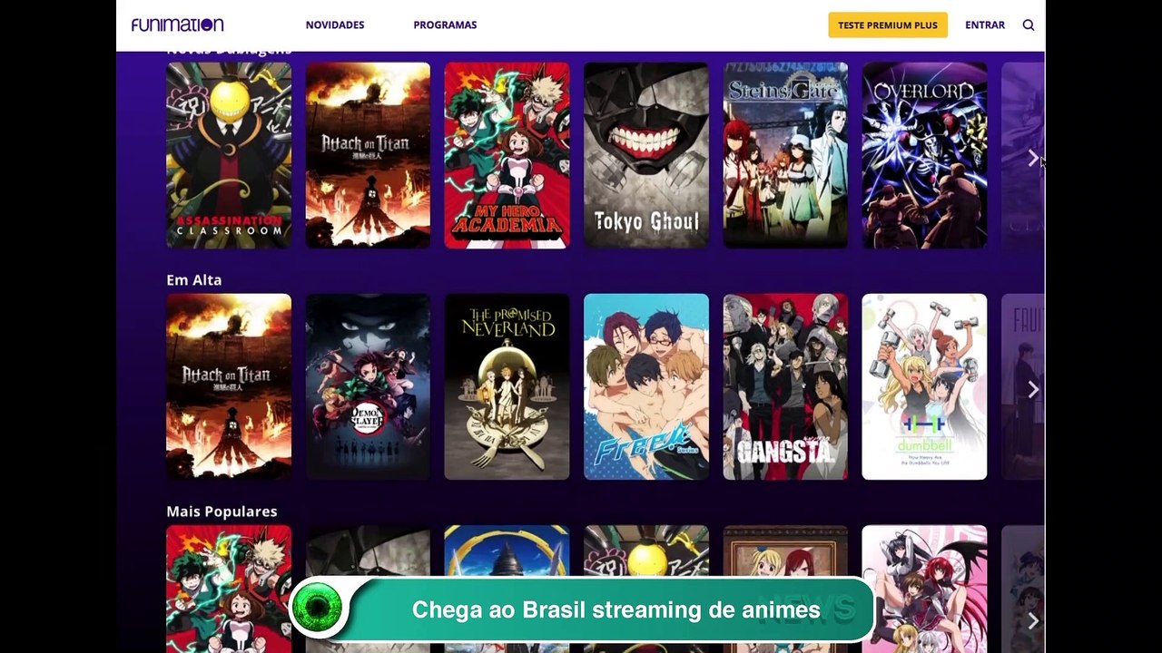 Onde assistir animes oficialmente no Brasil [Streaming/Home-Vídeo