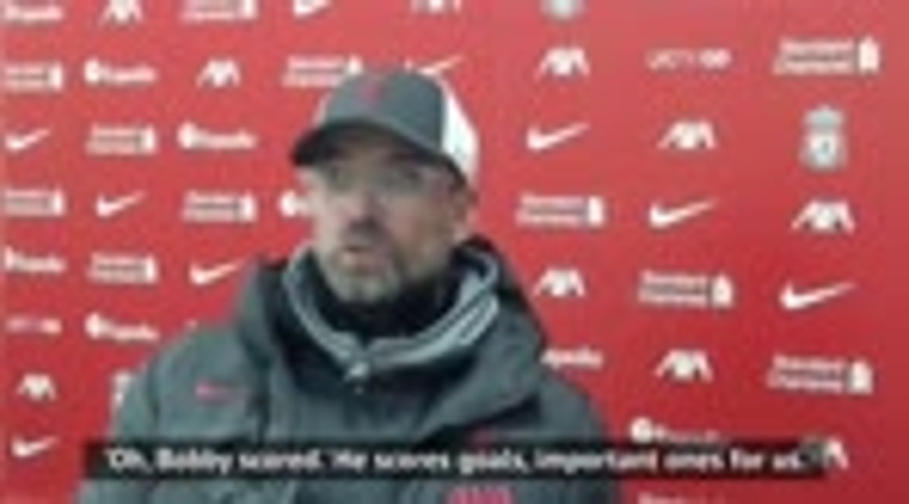 Klopp delighted for Firmino after decisive strike