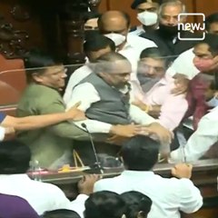 High Drama In Karnataka Assembly As Congressmen Drag Dy. Chairman From Seat
