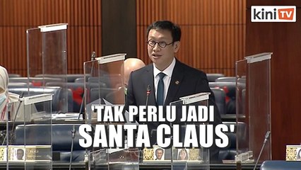 'Saya tahu seminggu lagi Christmas, tapi menteri tak perlu jadi Santa Claus'