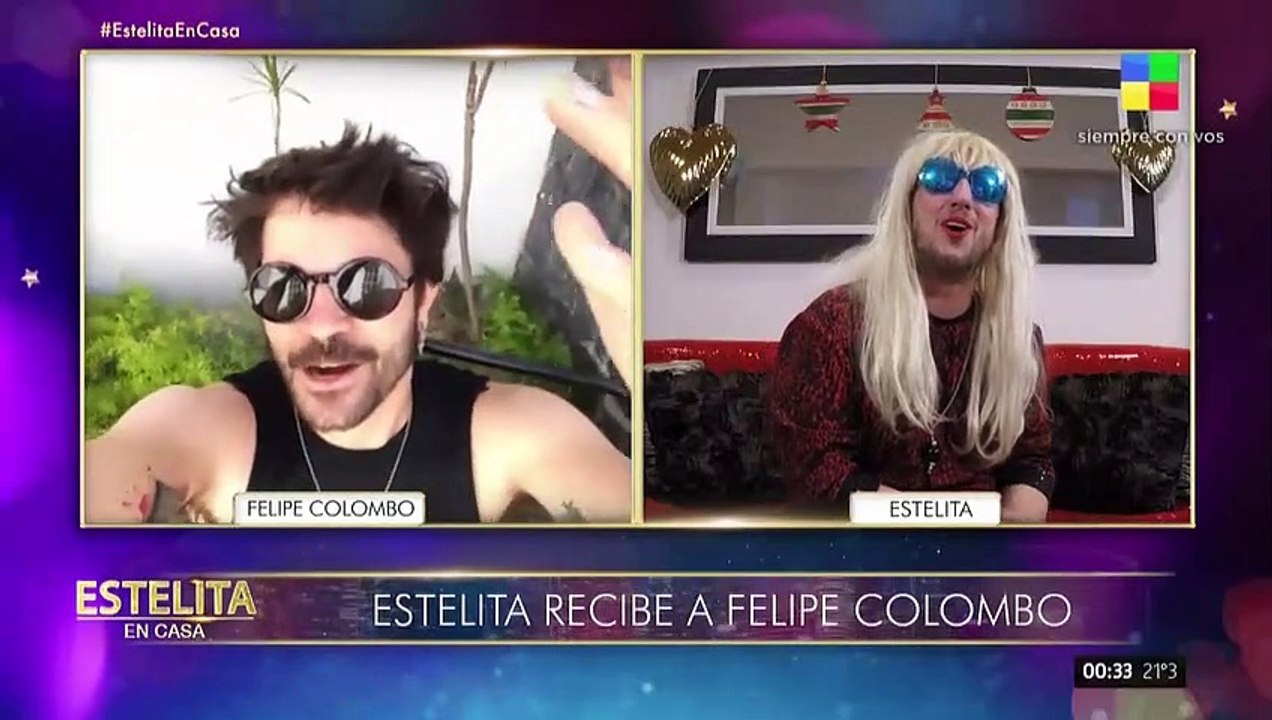 Felipe Colombo visita la casa de Estelita
