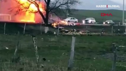 Kaza sonrası korkunç patlama!