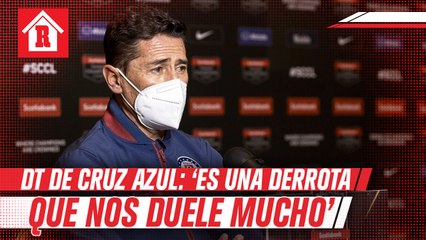 DT de Cruz Azul: "Es una derrota que nos duele mucho, desgraciadamente no pudimos"