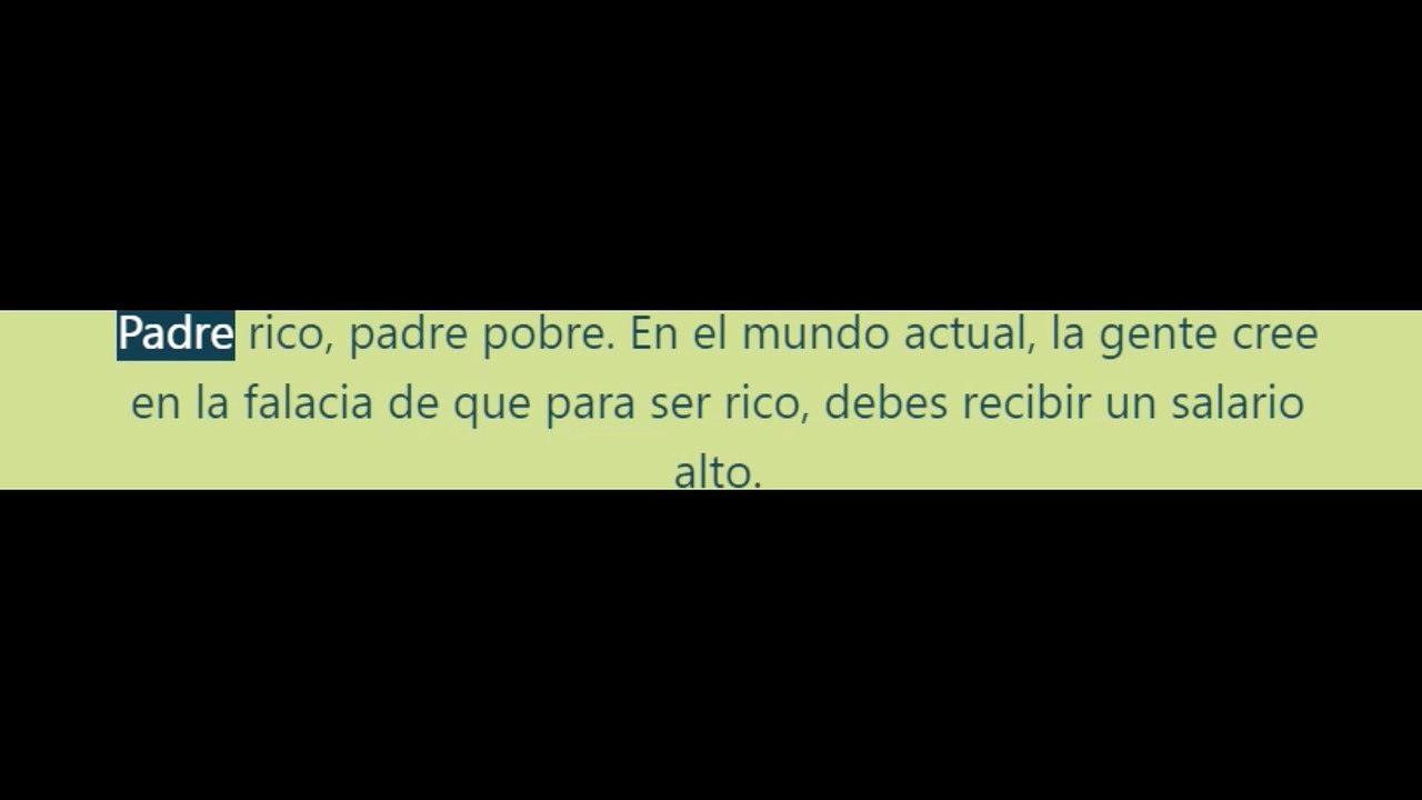 Resumen - Padre rico, padre pobre