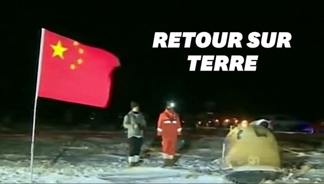 La sonde chinoise Chang'e 5 transportant des échantillons de lune est revenue sur terre