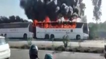 Uttar Pradesh: Fire engulfs 3 buses in Lucknow