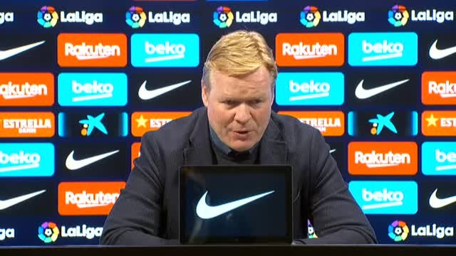 Koeman: Nuestra primera parte hay sido muy buena en todos los sentidos