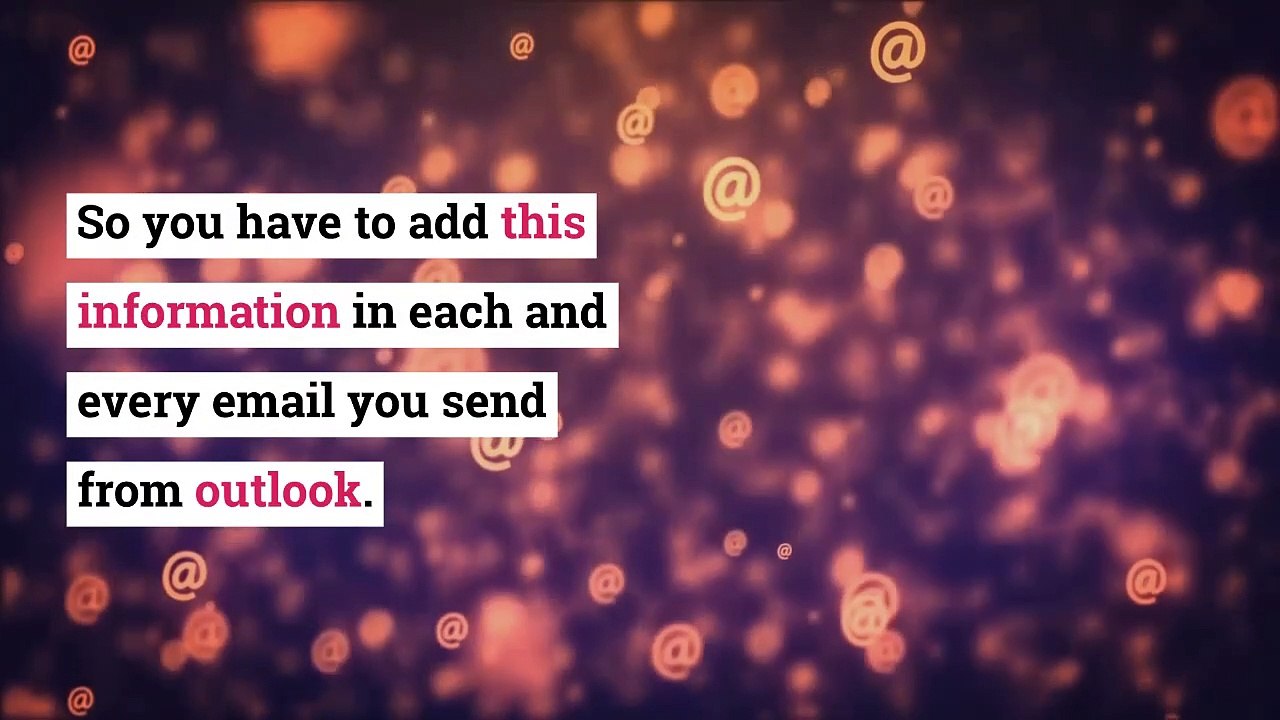 How to Create an email Signature in Outlook