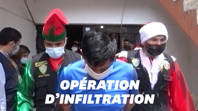 Au Pérou, ces policiers se sont déguisés en père Noël et en elfe pour arrêter un dealer présumé