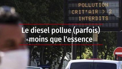 Le diesel pollue (parfois) moins que l'essence
