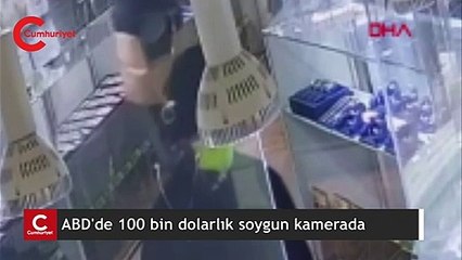 ABD'de 100 bin dolarlık soygun kamerada