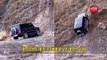 VIDEO : शख्स ने कार से किया खतरनाक स्टंट, खड़ी पहाड़ी पर चढ़ा दी गाड़ी
