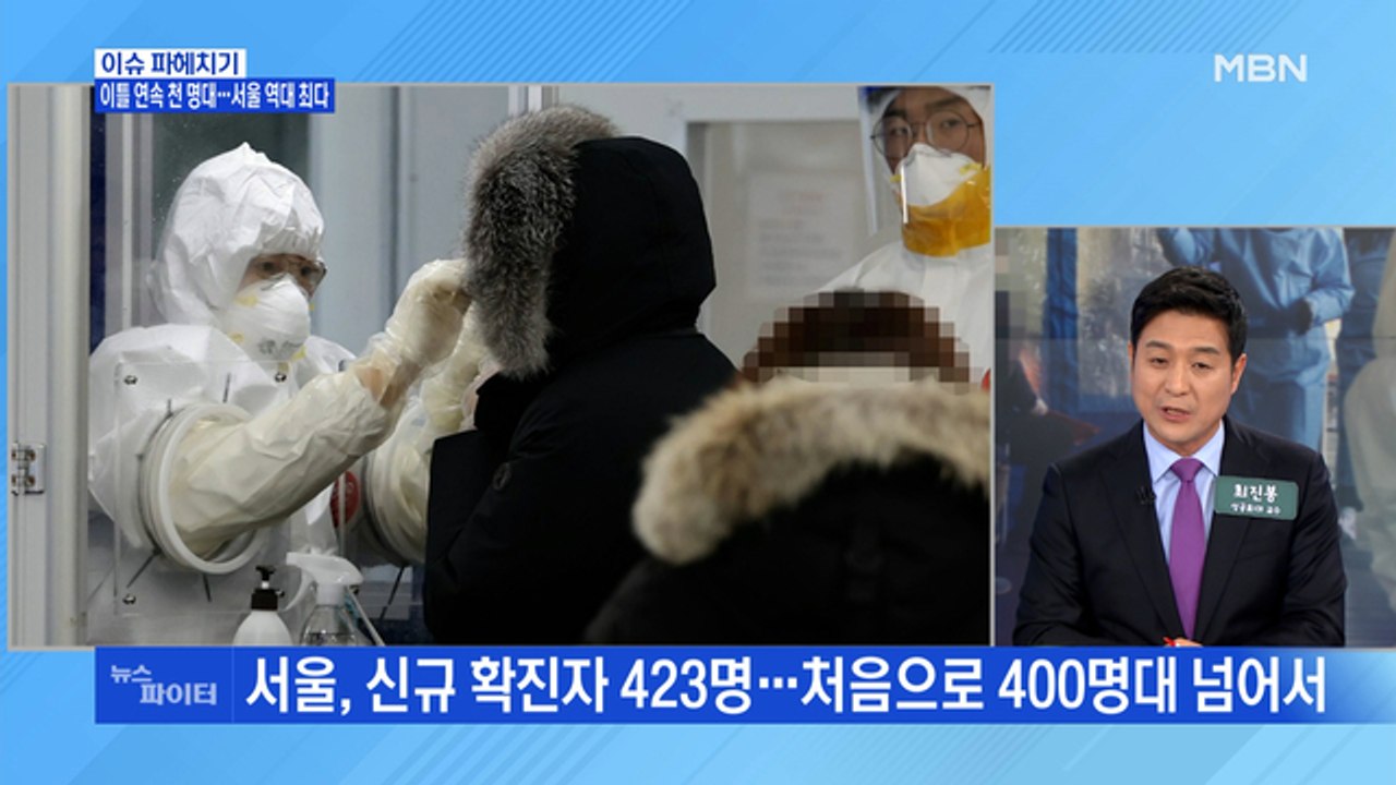 MBN 뉴스파이터-코로나19 신규 확진 이틀 연속 1천 명대…"연말 모임 개탄"
