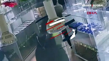 100 bin dolarlık kuyumcu soygunu kamerada