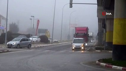 Afyonkarahisar’da sisli hava hayatı olumsuz etkiledi