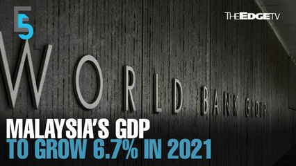EVENING 5: Malaysia’s GDP seen growing 6.7% in 2021