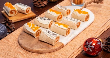 Célébrez Noël avec ces mini bûches apéritives
