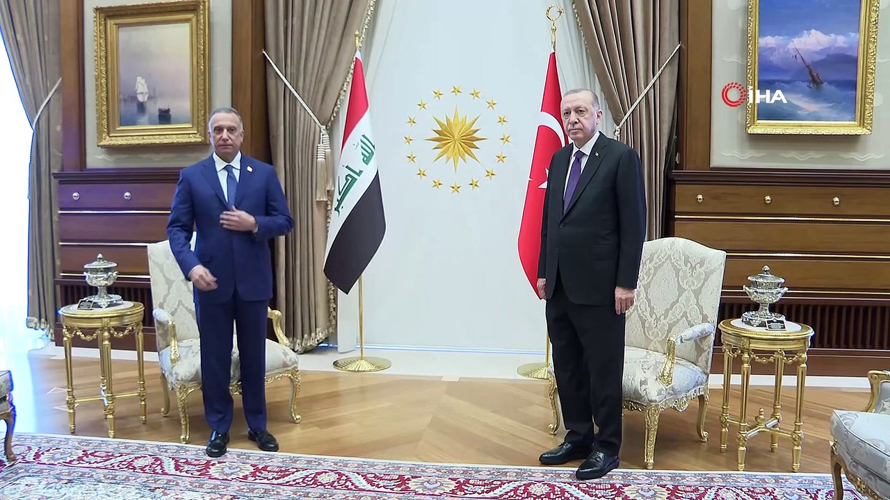 Cumhurbaşkanı Erdoğan, Irak Başbakanı Mustafa Kazımi ile görüştü
