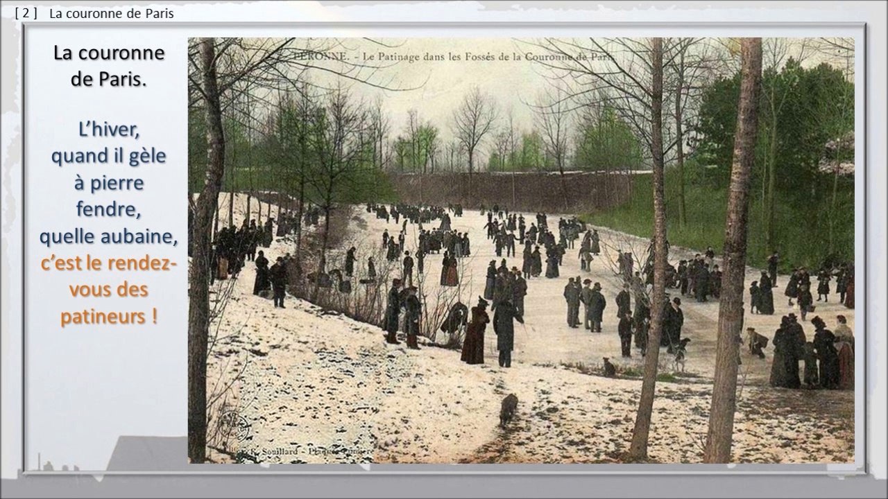 133 - PERONNE, BALADE DANS LE TEMPS,  -- Les pieds dans la neige, de la couronne de Paris au Quinconce.