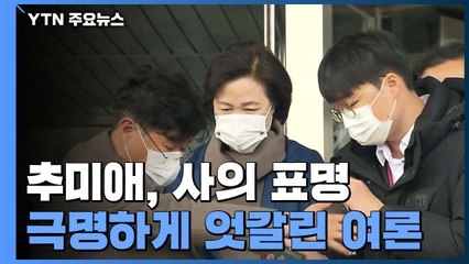추미애, 사의 표명...검찰개혁 역할? 윤석열 찍어내기? 엇갈린 평가 / YTN
