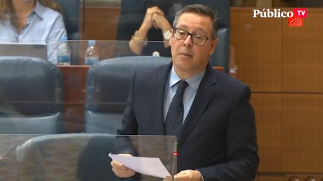 El poema del PP en la Asamblea de Madrid: Que se nos pegue a todos el señorío de Gabilondo