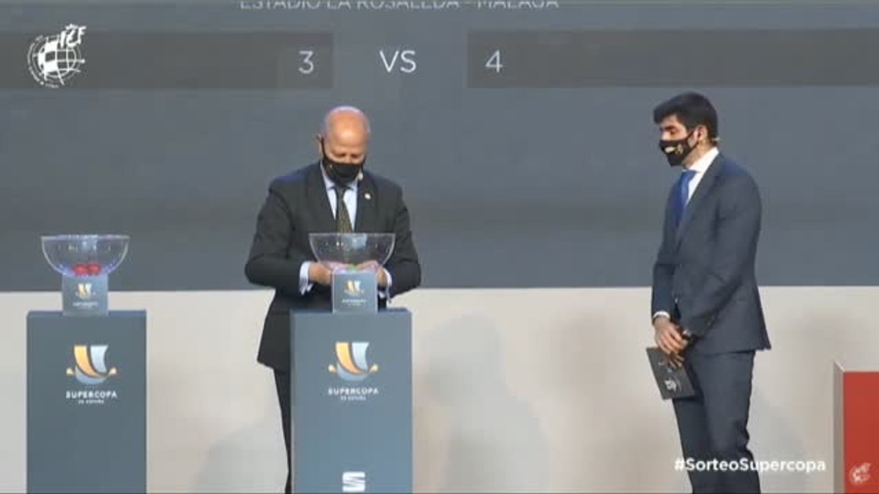 Real Sociedad-Barcelona y Real Madrid-Athletic son las semifinales de la Supercopa de España