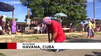 Miles de cubanos piden salud a San Lázaro
