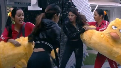 Biggboss हाउस में कैप्टेंसी टास्क को लेकर आपस में भिड़े Kashmira और Nikki !!