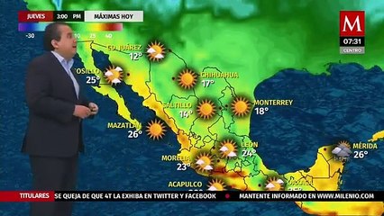 Abimael Salas nos da el pronóstico del tiempo para este  jueves 17 de diciembre