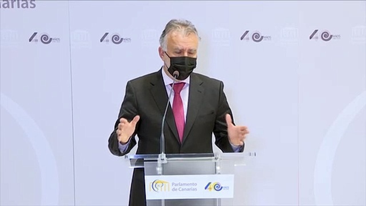 El presidente de Canarias habla sobre los Presupuestos de Canarias 2021