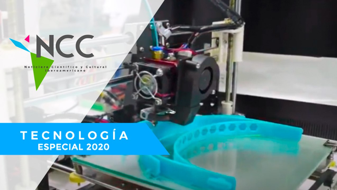 In­ge­nie­ros im­pri­men mas­ca­ri­llas con tec...