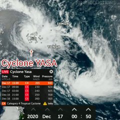 Cyclone YASA, 17/12/2020. (16/12-8pm to 17/12-8pm).