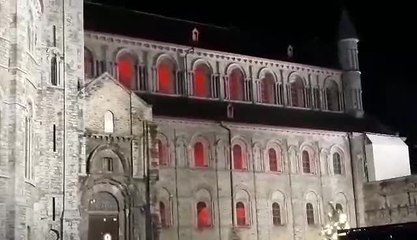 Tournai illumination Cathedrale Notre Dame 17.12.2020