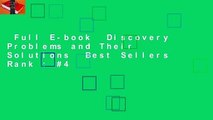 Full E-book  Discovery Problems and Their Solutions  Best Sellers Rank : #4