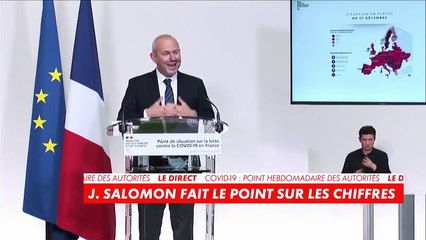 Jérôme Salomon   « L'évolution de l'épidémie est préoccupante (...) Nous constatons en effet une augmentation du nombre de cas confirmés »