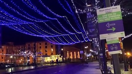 Royal Albert Dock Christmas Light Walk