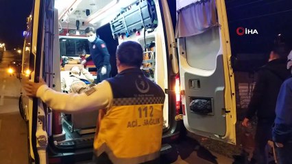 Samsun'da çarpışan otomobiller şarampole yuvarlandı: 2 yaralı