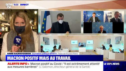 Emmanuel Macron testé positif au Covid-19 mais au travail - 17/12