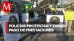 Policías de CdMx protestan frente a Metro Buenavista por falta pagos; alistan marcha