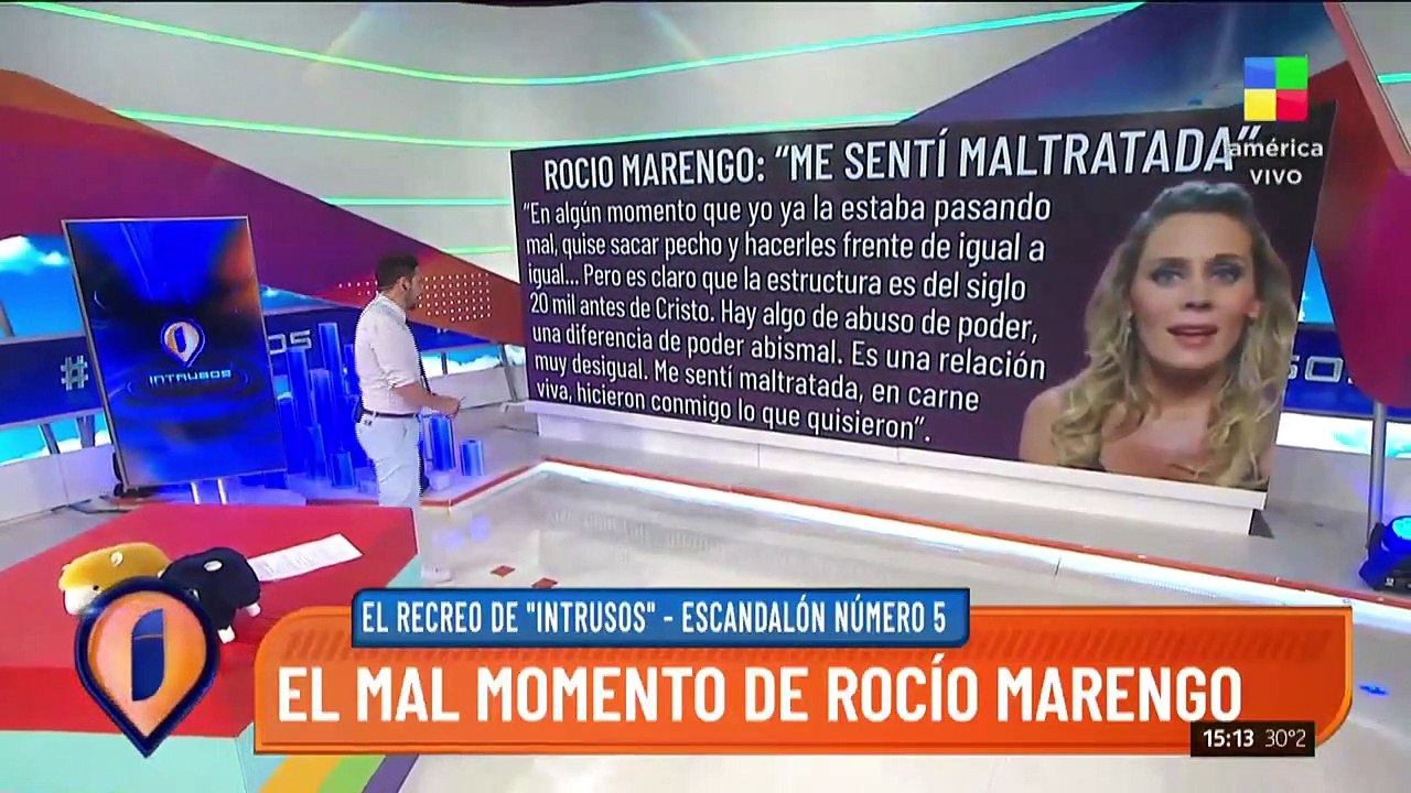 Rocío Marengo: "Me sentí maltratada"