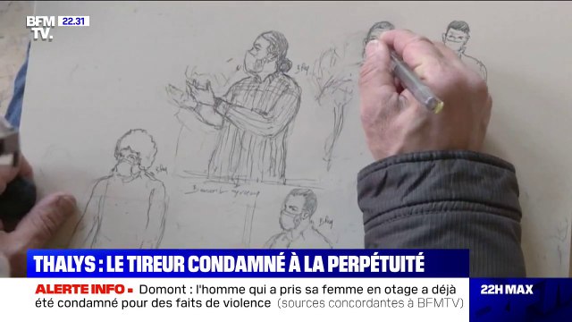 Attentat déjoué du Thalys en 2015: le tireur Ayoub El Khazzani condamné à la perpétuité