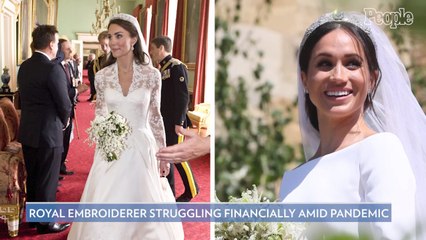 Kate Middleton and Meghan Markle’s Wedding Gown Maker Struggling to Feed Family