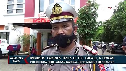 Minibus Tabrak Truk di Tol Cipali, 4 Orang Tewas