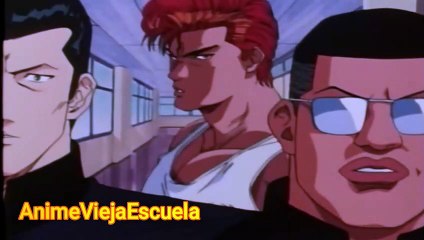Slam Dunk - hanamichi pelea con unos brabucones