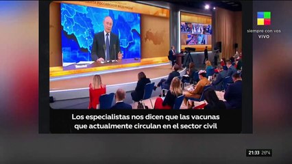 Las revelaciones de Putin sobre la vacuna rusa