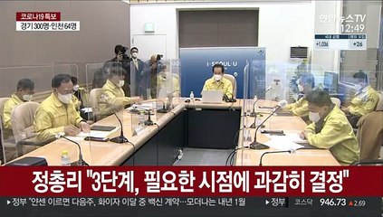 정총리 "3단계, 필요한 시점에 과감히 결정"