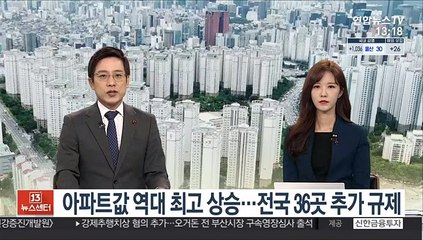 [김대호의 경제읽기] 전국 아파트값 역대 최고 상승…정부, 36곳 추가 규제