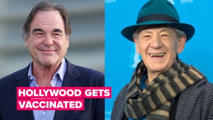 Sir Ian McKellen & Oliver Stone are first celebs to take Covid-19 vaccine