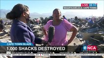 Cape Town fire destroys 1,000 shacks