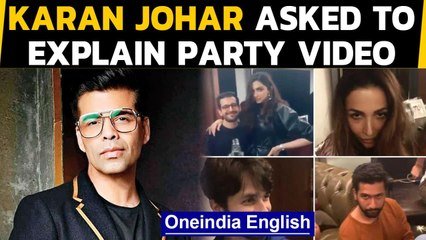 Descargar video: Karan Johar to explain viral party video | Bollywood drug probe | Oneindia News